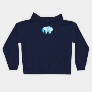 Ice Crystal Polar Bear Kids Hoodie